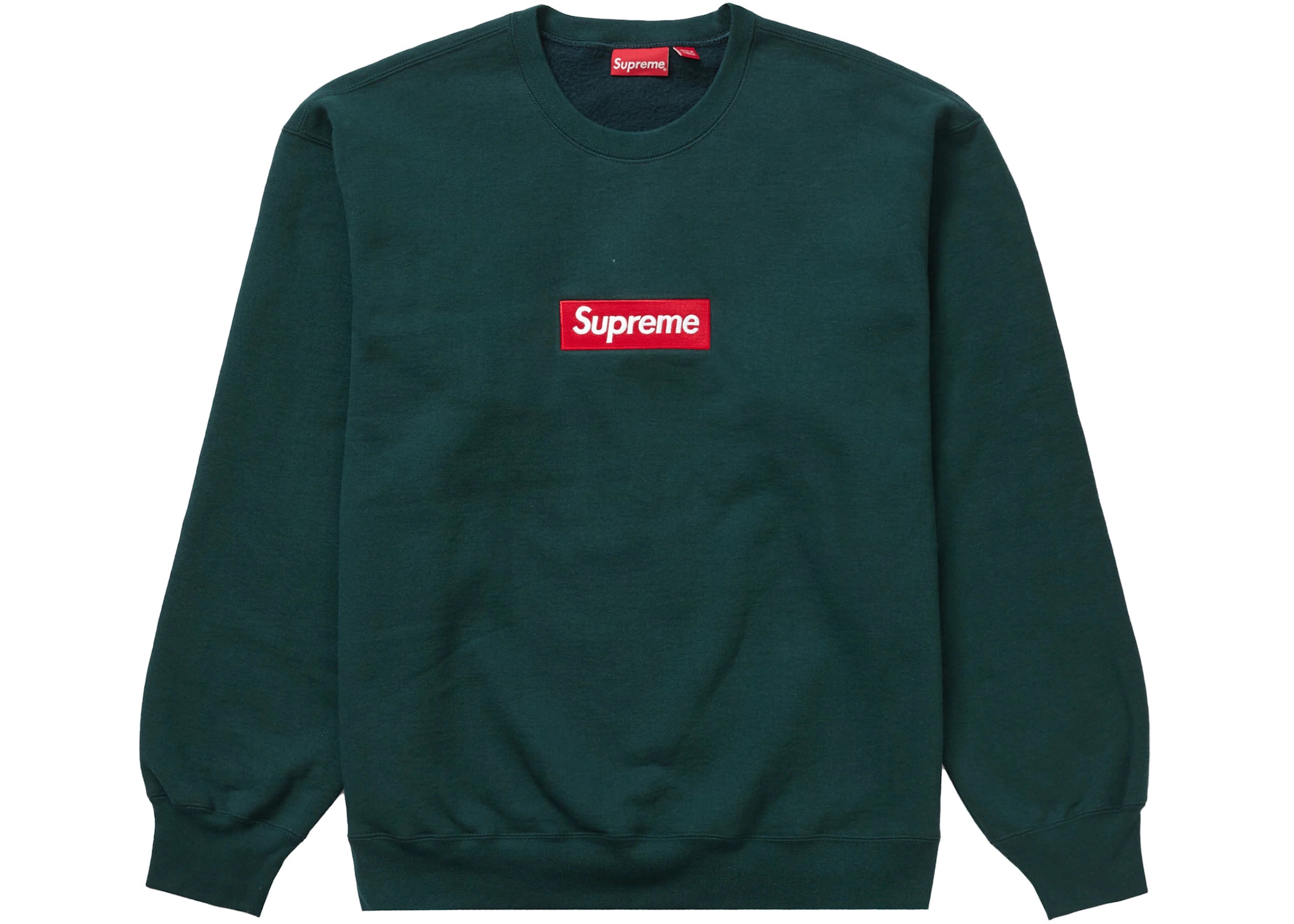 Supreme Box Logo Crewneck Groen (FW22) kikokickz 